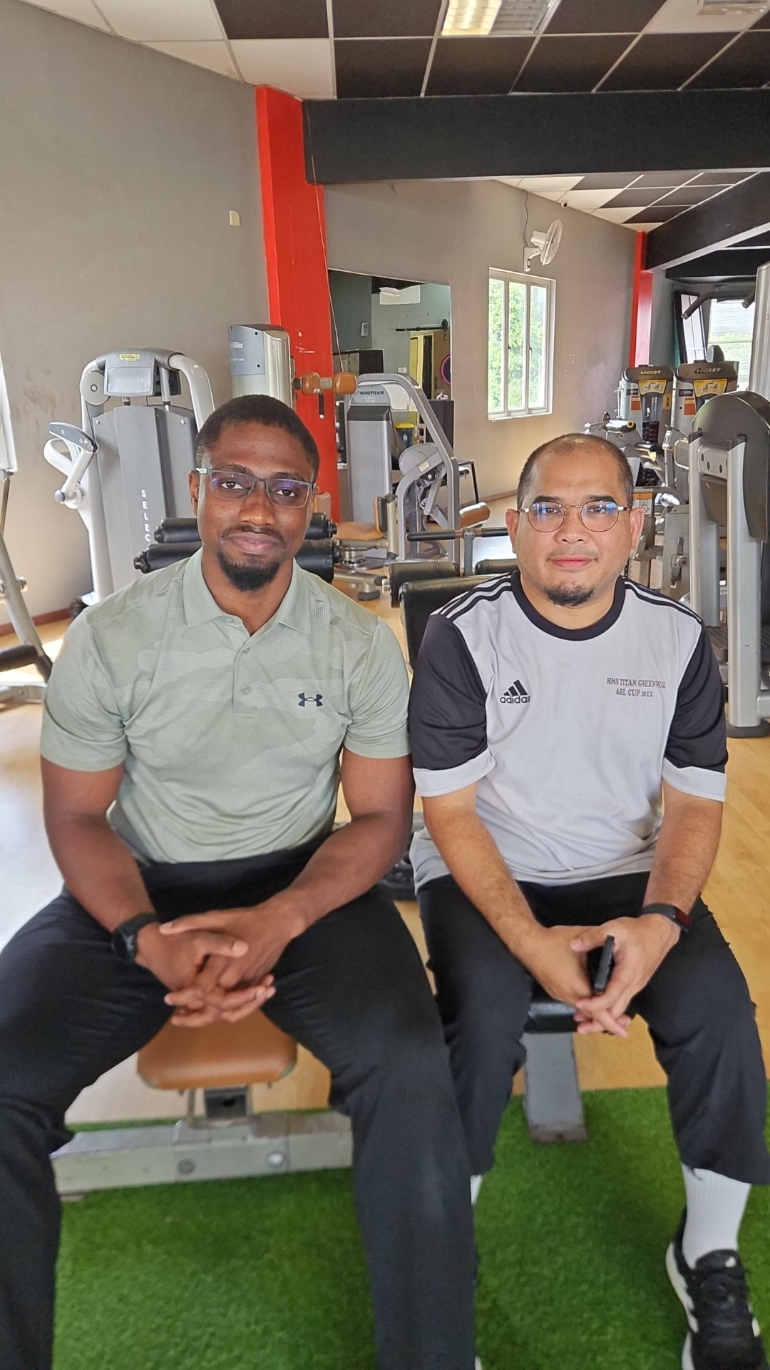Moustapha with the Vice President of Bursa Malaysia